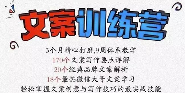 龙小天《文案训练营》全面系统解决文案写作难题！-布丁源码-专业的网站源码代码分享平台!
