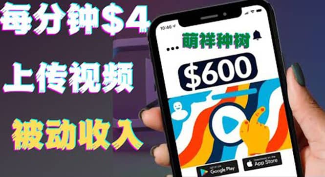 只需要上传视频然后每分钟赚4美元项目：详细操作步骤，新手也可操作-布丁源码-专业的网站源码代码分享平台!