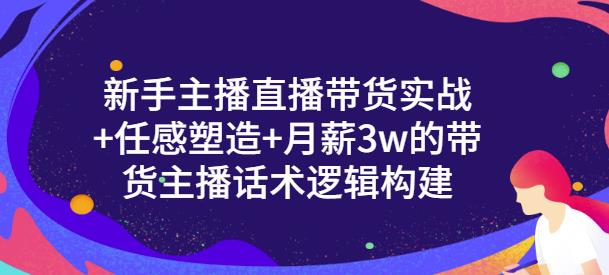 新手主播直播带货实战+信任感塑造+月薪3w的带货主播话术逻辑构建-布丁源码-专业的网站源码代码分享平台!