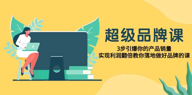 超级/品牌课，3步引爆你的产品销量，实现利润翻倍教你落地做好品牌的课-布丁源码-专业的网站源码代码分享平台!