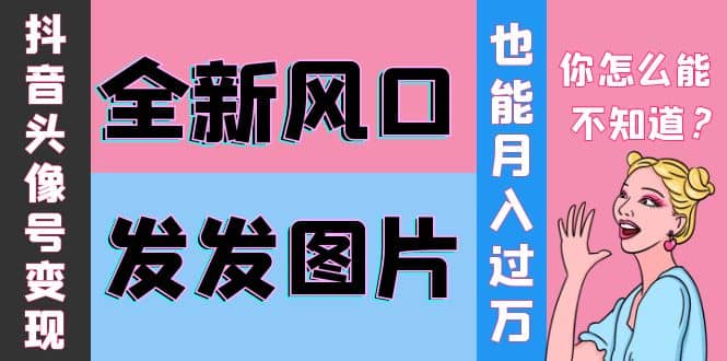 抖音头像号变现0基础教程-布丁源码-专业的网站源码代码分享平台!