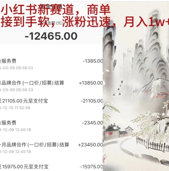 小红书新赛道，商单接到手软，涨粉迅速，一个月1w+-布丁源码-专业的网站源码代码分享平台!