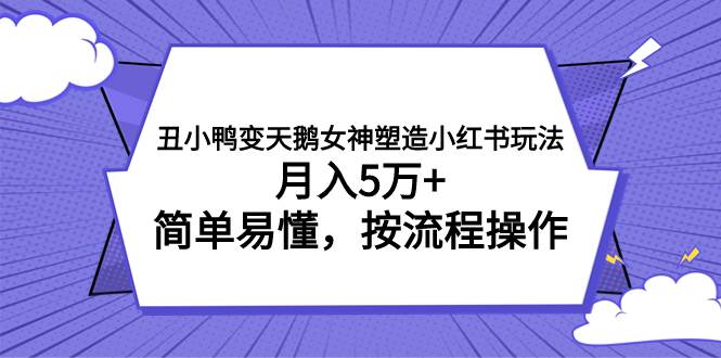 丑小鸭变天鹅女神塑造小红书玩法，月入5万+，简单易懂，按流程操作-布丁源码-专业的网站源码代码分享平台!