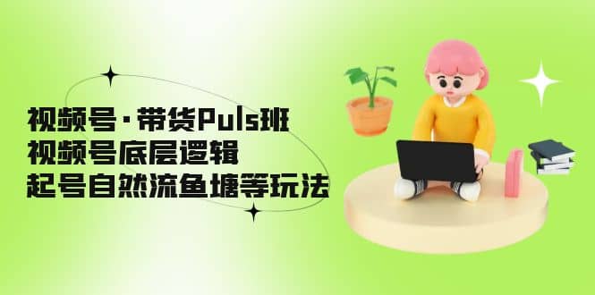 视频号·带货Puls班，视频号底层逻辑，起号自然流鱼塘等玩法-布丁源码-专业的网站源码代码分享平台!