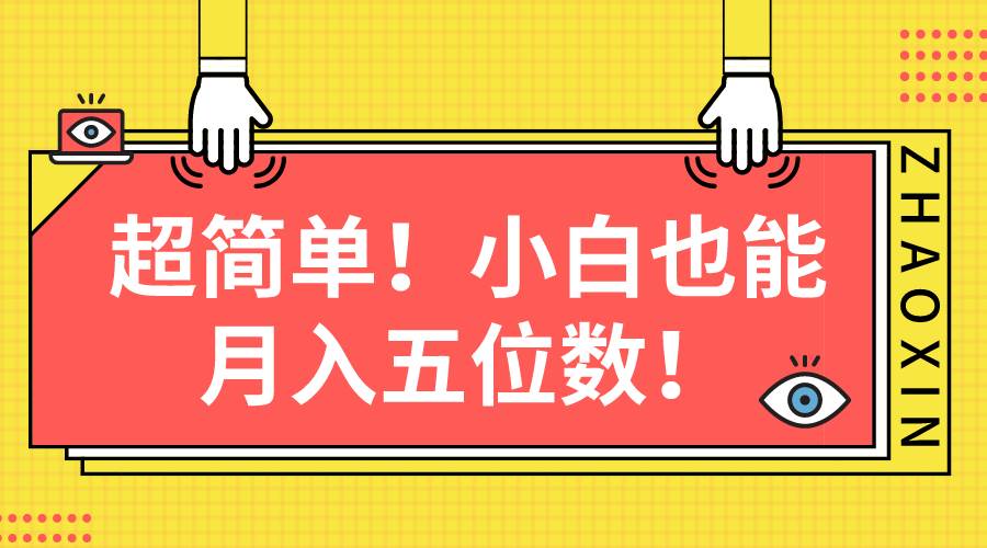超简单图文项目！小白也能月入五位数-布丁源码-专业的网站源码代码分享平台!