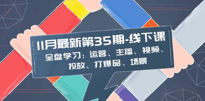 11月最新-35期-线下课：全盘学习：运营、主播、视频、投放、打爆品、场景-布丁源码-专业的网站源码代码分享平台!