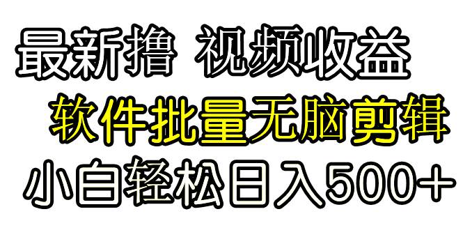 发视频撸收益，软件无脑批量剪辑，第一天发第二天就有钱-布丁源码-专业的网站源码代码分享平台!