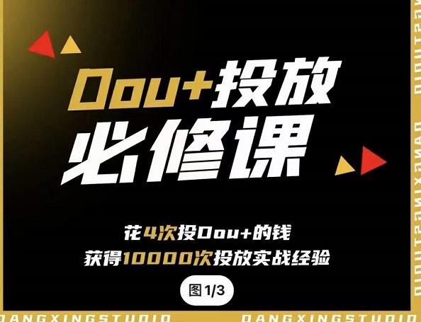代同学DOU+投放训练营，用付费流量撬动大额自然流量，过得超额变现转化-布丁源码-专业的网站源码代码分享平台!