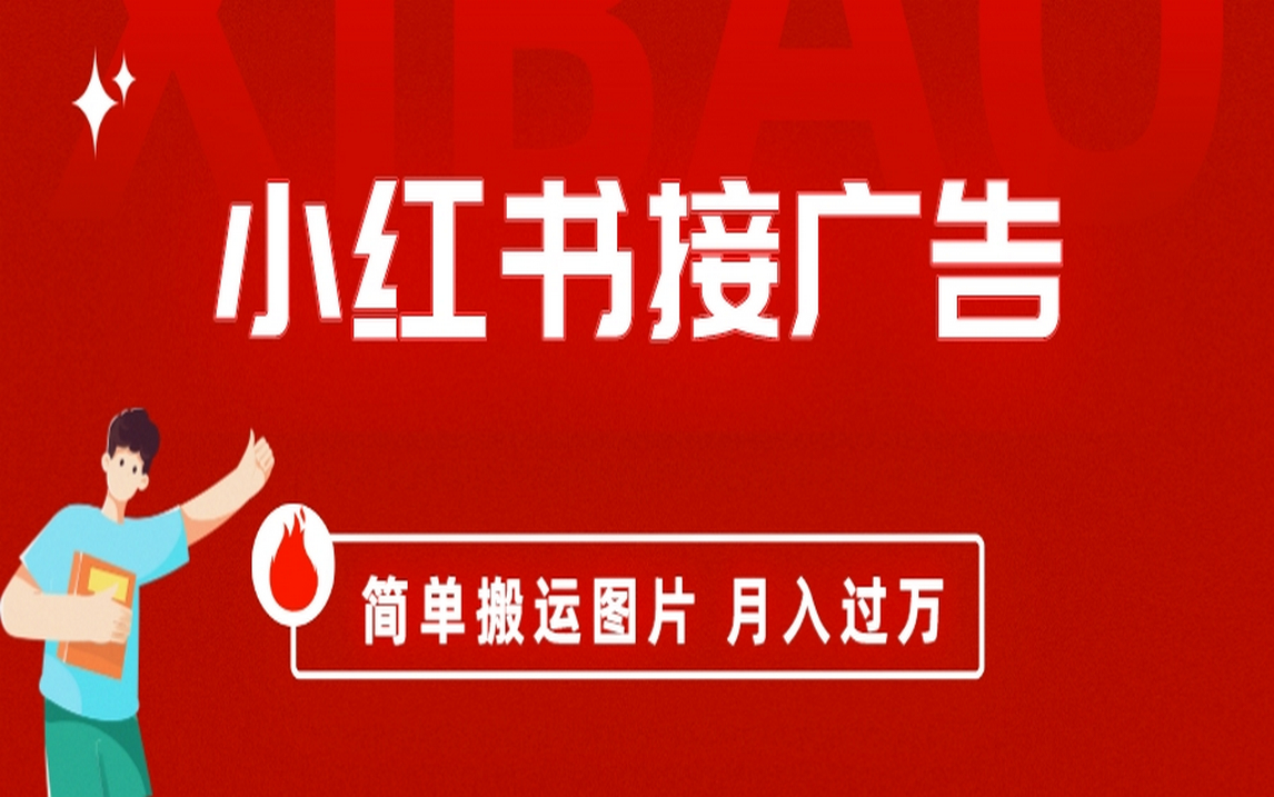 小红书接广告月入过万，简单搬运图片，新手小白快速上手-布丁源码-专业的网站源码代码分享平台!