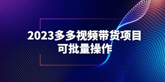 2023多多视频带货项目，可批量操作【保姆级教学】-布丁源码-专业的网站源码代码分享平台!