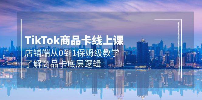 Tk商品卡线上课，店铺端从0到1保姆级教学，了解商品卡底层逻辑（20节）-布丁源码-专业的网站源码代码分享平台!