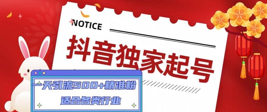 抖音独家起号，适合各类行业（9节视频课）-布丁源码-专业的网站源码代码分享平台!