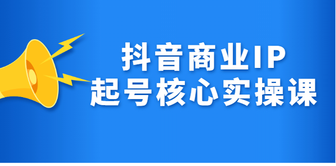 抖音商业IP起号核心实操课，带你玩转算法，流量，内容，架构，变现-布丁源码-专业的网站源码代码分享平台!