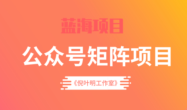 蓝海公众号矩阵项目训练营，0粉冷启动，公众号矩阵账号粉丝突破30w-布丁源码-专业的网站源码代码分享平台!