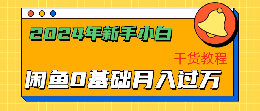 2024年新手小白如何通过闲鱼轻松月入过万-干货教程-布丁源码-专业的网站源码代码分享平台!