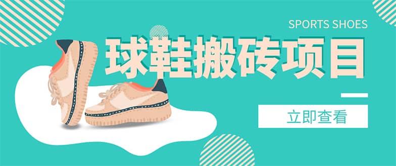 外面收费998的球鞋搬砖项目【详细教程+资源渠道】-布丁源码-专业的网站源码代码分享平台!