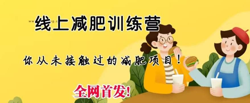 线上减肥训练营，足不出户，仅靠拉几个社群，发几条朋友圈，就可以月实现入五位【揭秘】-布丁源码-专业的网站源码代码分享平台!