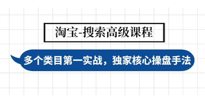 淘宝-搜索高级课程：多个类目第一实战，独家核心操盘手法-布丁源码-专业的网站源码代码分享平台!