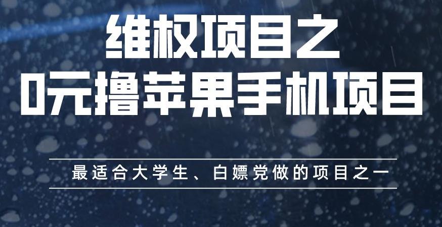 维权项目之0元撸苹果手机项目，最适合大学生、白嫖党做的项目之一【揭秘】-布丁源码-专业的网站源码代码分享平台!