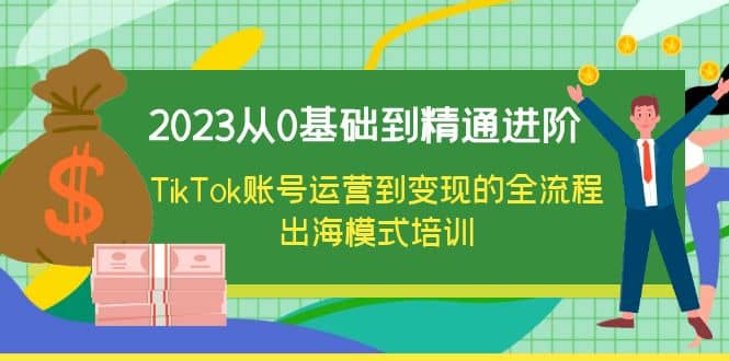 2023从0基础到精通进阶，TikTok账号运营到变现的全流程出海模式培训-布丁源码-专业的网站源码代码分享平台!
