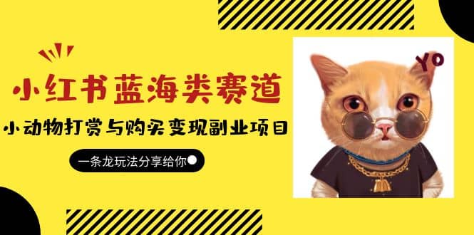 小红书蓝海类赛道：小动物打赏与购买变现副业项目，一条龙玩法分享给你-布丁源码-专业的网站源码代码分享平台!