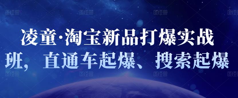 凌童·淘宝新品打爆实战班，直通车起爆、搜索起爆-布丁源码-专业的网站源码代码分享平台!