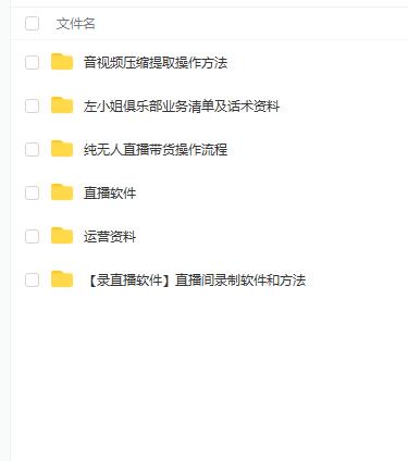 左小姐-直播带货俱乐部十三行、无人直播，全套教程附：工具、文档、话术资料-布丁源码-专业的网站源码代码分享平台!