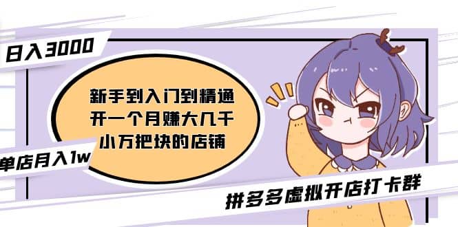 拼多多虚拟开店打卡群：入门到精通（昨日群里有小伙伴3000+）2月26更新-布丁源码-专业的网站源码代码分享平台!