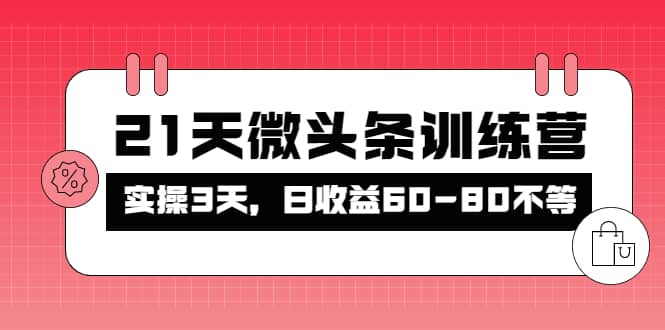 被忽视的微头条，21天微头条训练营-布丁源码-专业的网站源码代码分享平台!