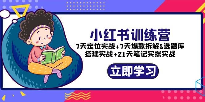 小红书训练营：7天定位实战+7天爆款拆解+选题库搭建实战+21天笔记实操实战-布丁源码-专业的网站源码代码分享平台!
