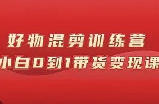 万三好物混剪训练营：小白0到1带货变现课-布丁源码-专业的网站源码代码分享平台!