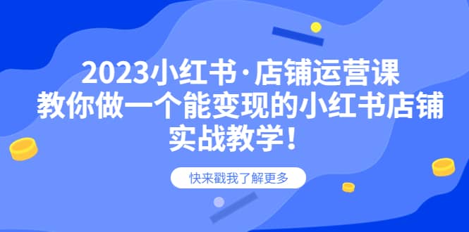 2023小红书·店铺运营课，教你做一个能变现的小红书店铺，20节-实战教学-布丁源码-专业的网站源码代码分享平台!