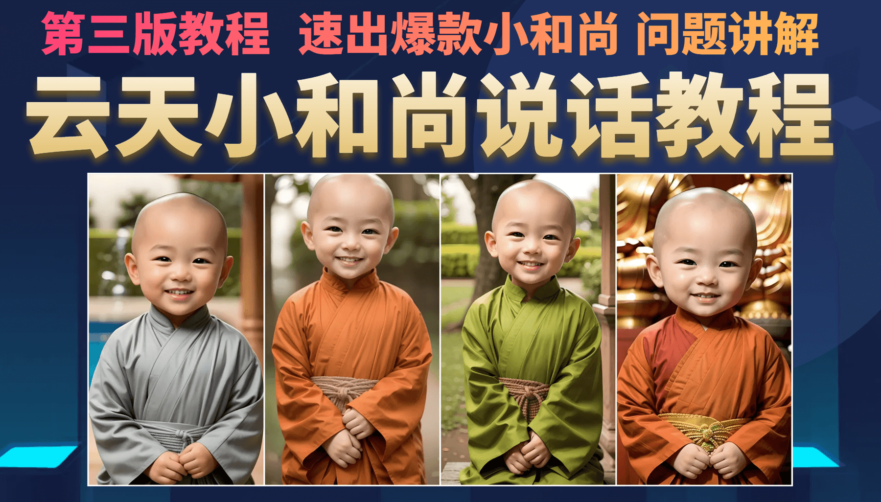 云天小和尚会说话，7天万粉（第3版教程）-布丁源码-专业的网站源码代码分享平台!