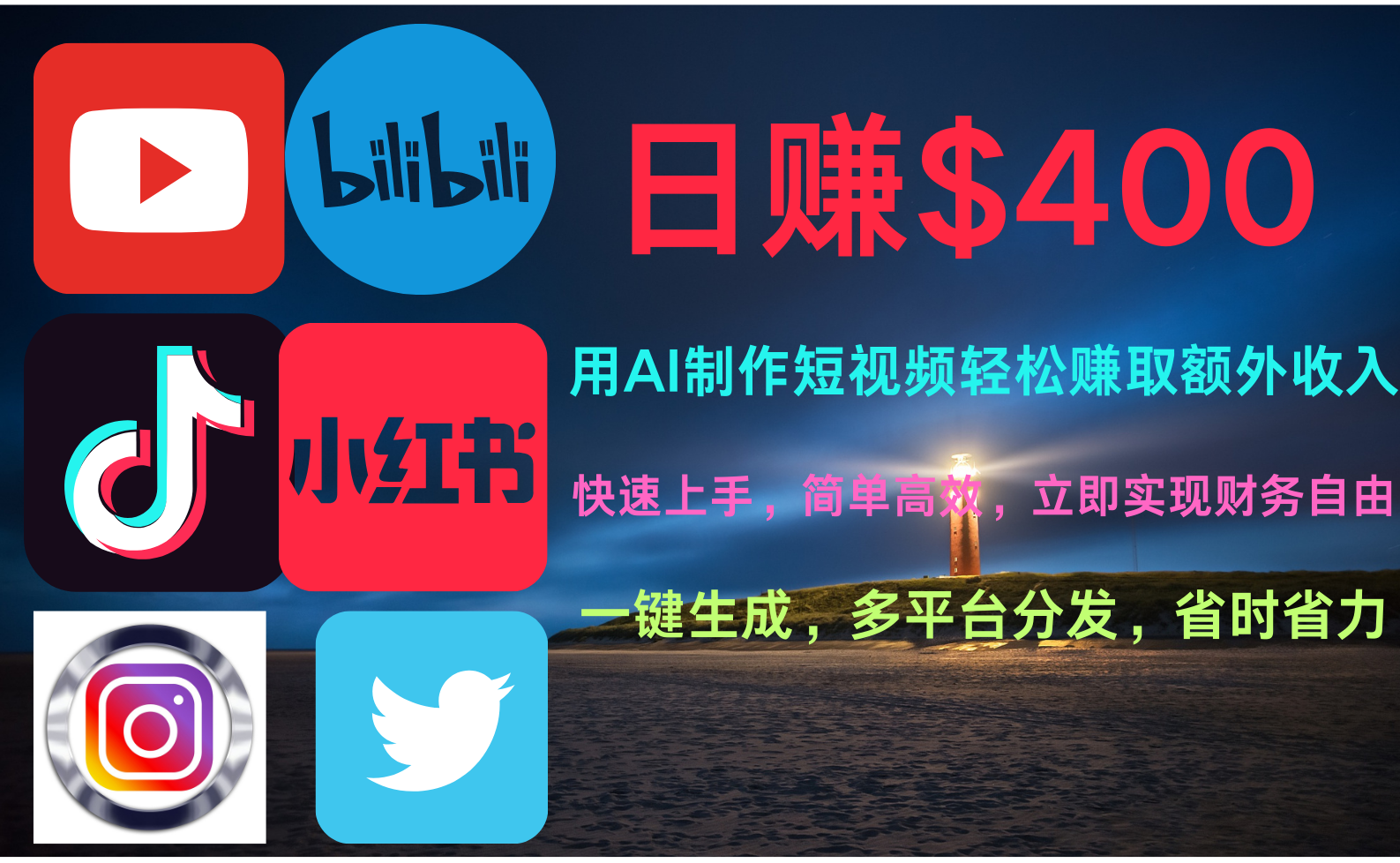 玩转全网视频平台，创造视频就能轻松赚取每天400美金-布丁源码-专业的网站源码代码分享平台!