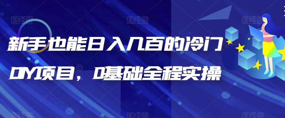 新手也能日入几百的冷门DIY项目，0基础全程实操【揭秘】-布丁源码-专业的网站源码代码分享平台!