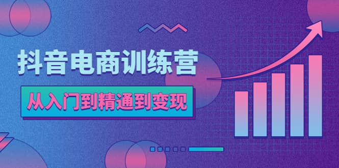 抖音电商训练营：从入门到精通，从账号定位到流量变现，抖店运营实操-布丁源码-专业的网站源码代码分享平台!