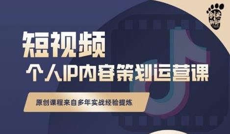 抖音短视频个人ip内容策划实操课，真正做到普通人也能实行落地-布丁源码-专业的网站源码代码分享平台!