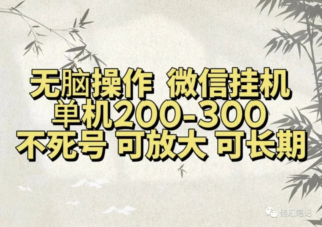 无脑操作微信视频号挂机单机200-300一天，不死号，可放大，工作室实测-布丁源码-专业的网站源码代码分享平台!