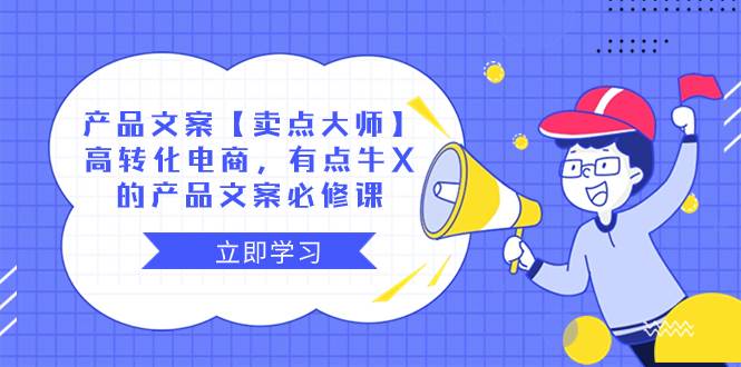 产品文案【卖点大师】高转化电商，有点牛X的 产品文案必修课-布丁源码-专业的网站源码代码分享平台!