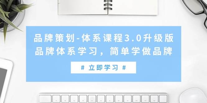 品牌策划-体系课程3.0升级版，品牌体系学习，简单学做品牌（高清无水印）-布丁源码-专业的网站源码代码分享平台!