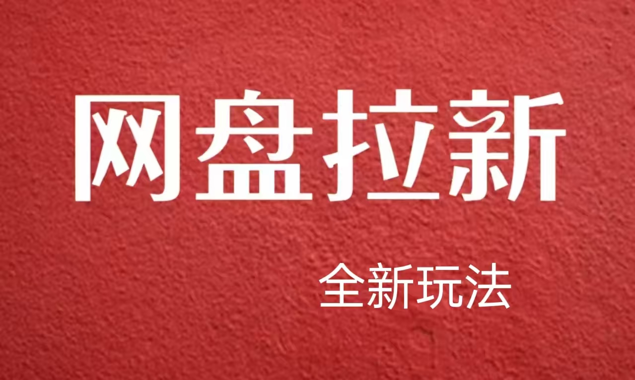 【新思路】网盘拉新直接爆单，日入四位数玩法，新手可快速上手-布丁源码-专业的网站源码代码分享平台!