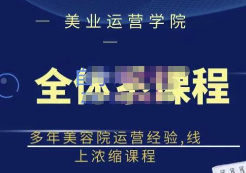 网红美容院全套营销落地课程，多年美容院运营经验，线上浓缩课程-布丁源码-专业的网站源码代码分享平台!