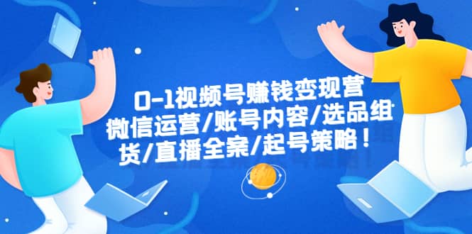 0-1视频号赚钱变现营：微信运营-账号内容-选品组货-直播全案-起号策略-布丁源码-专业的网站源码代码分享平台!