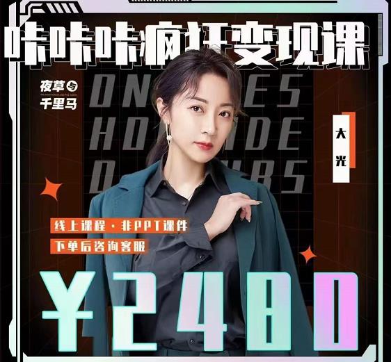 大光·咔咔咔疯狂变现课，五大抖音闷声赚钱赛道，保姆级教学-布丁源码-专业的网站源码代码分享平台!