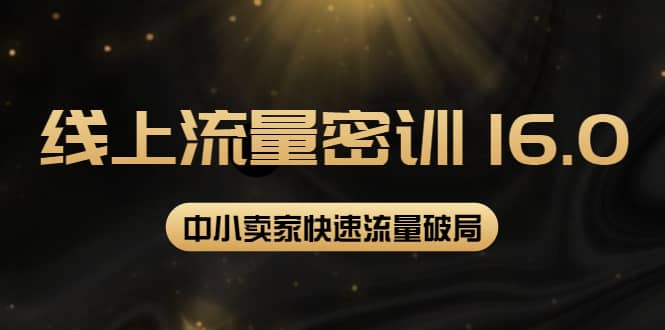 2022秋秋线上流量密训16.0：包含 暴力引流10W+中小卖家流量破局技巧 等等！-布丁源码-专业的网站源码代码分享平台!