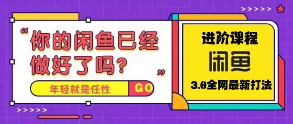 火爆全网的咸鱼玩法进阶课程，咸鱼进阶课程-布丁源码-专业的网站源码代码分享平台!