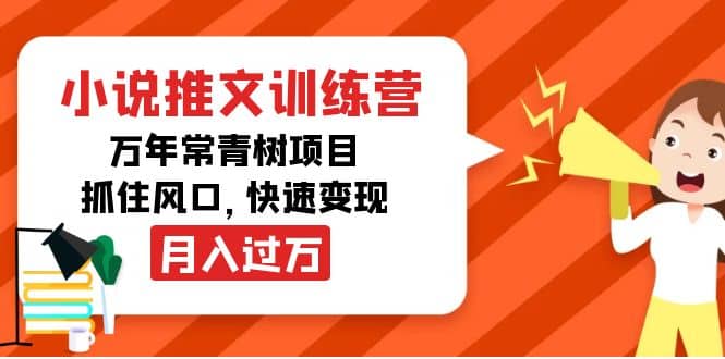 小说推文训练营，万年常青树项目，抓住风口-布丁源码-专业的网站源码代码分享平台!
