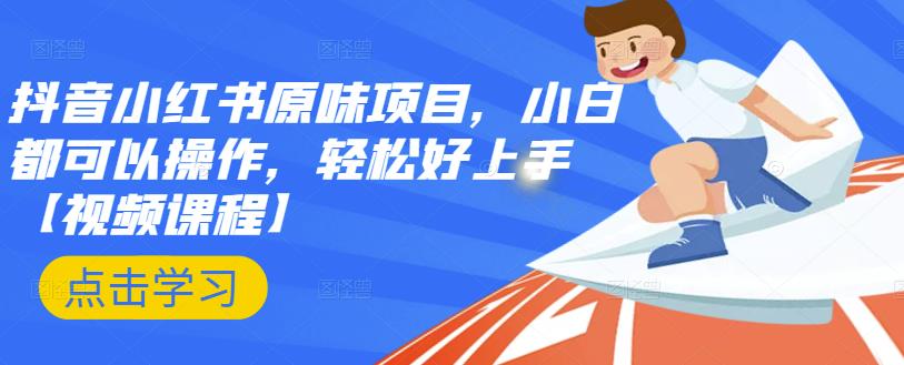抖音小红书原味项目，小白都可以操作，轻松好上手【视频课程】-布丁源码-专业的网站源码代码分享平台!