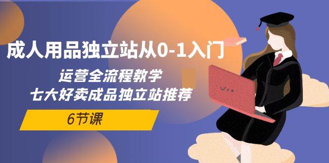 成人用品独立站从0-1入门，运营全流程教学，七大好卖成品独立站推荐-6节课-布丁源码-专业的网站源码代码分享平台!
