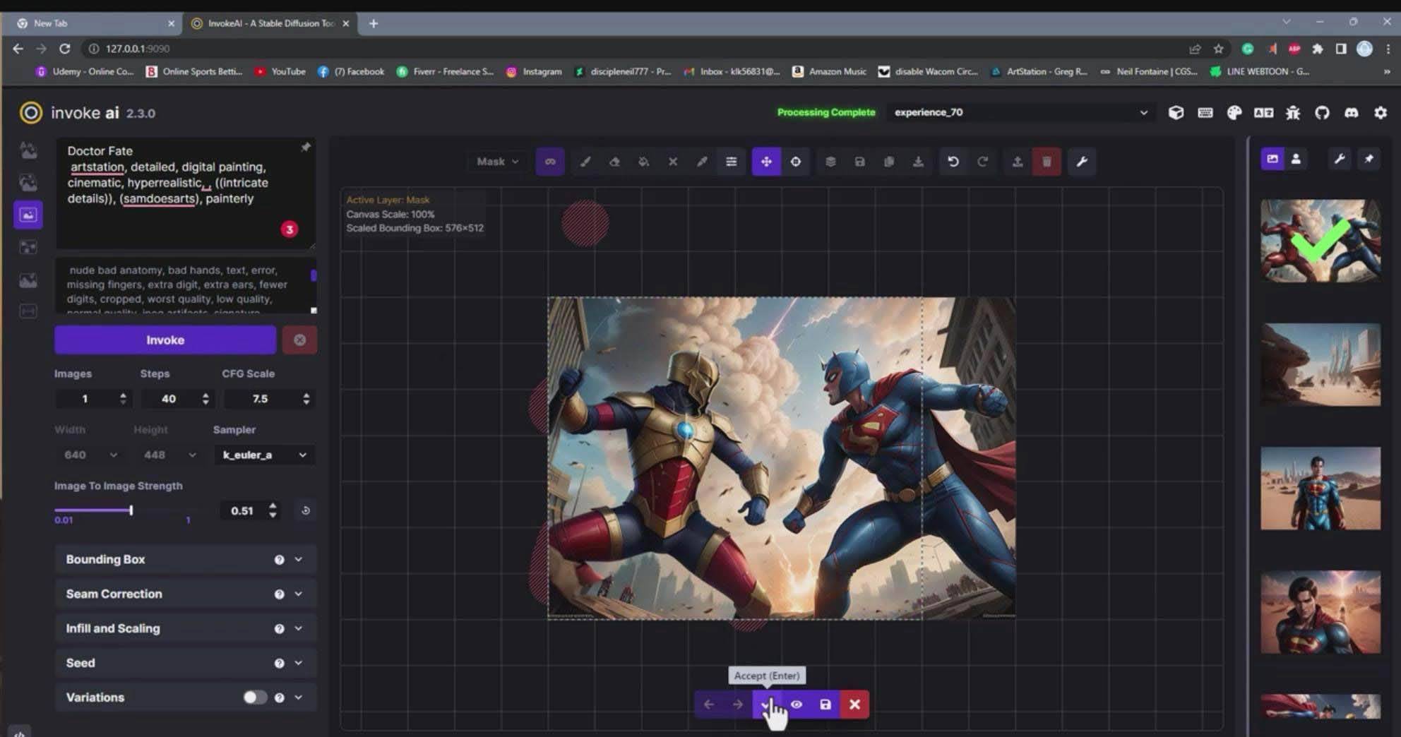 Invoke AI 绘画教程-零基础创作可以销售的完美插图-49节-中英字幕-布丁源码-专业的网站源码代码分享平台!